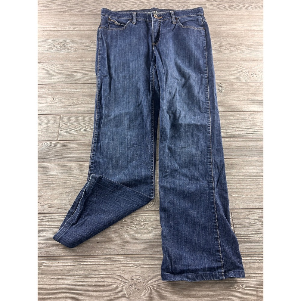 Wrangler Q-Baby Ultimate Riding Jeans Dark Wash Bootcut WRQ20LB Size 9/10 x 36